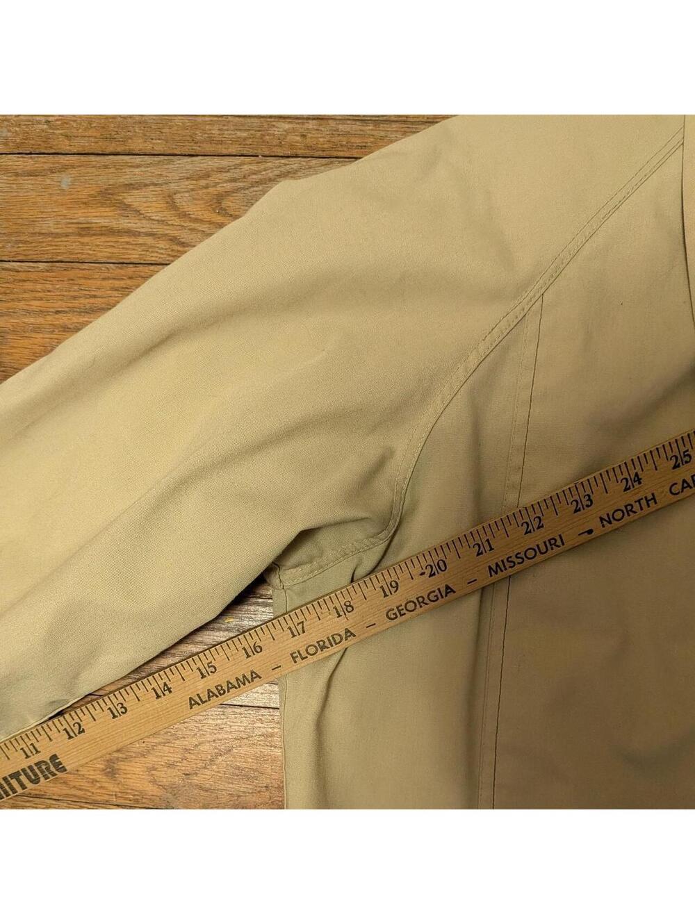 1970s London Fog Harrington Golf Jacket Tan Khaki Full Zip Mens 42R - Picture 5 of 8